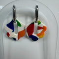 Rainbow Patchwork Scallop Hoops