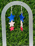 Americana Triple Star Earrings
