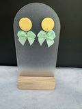 Lemon Drop Bow Stud Dangles