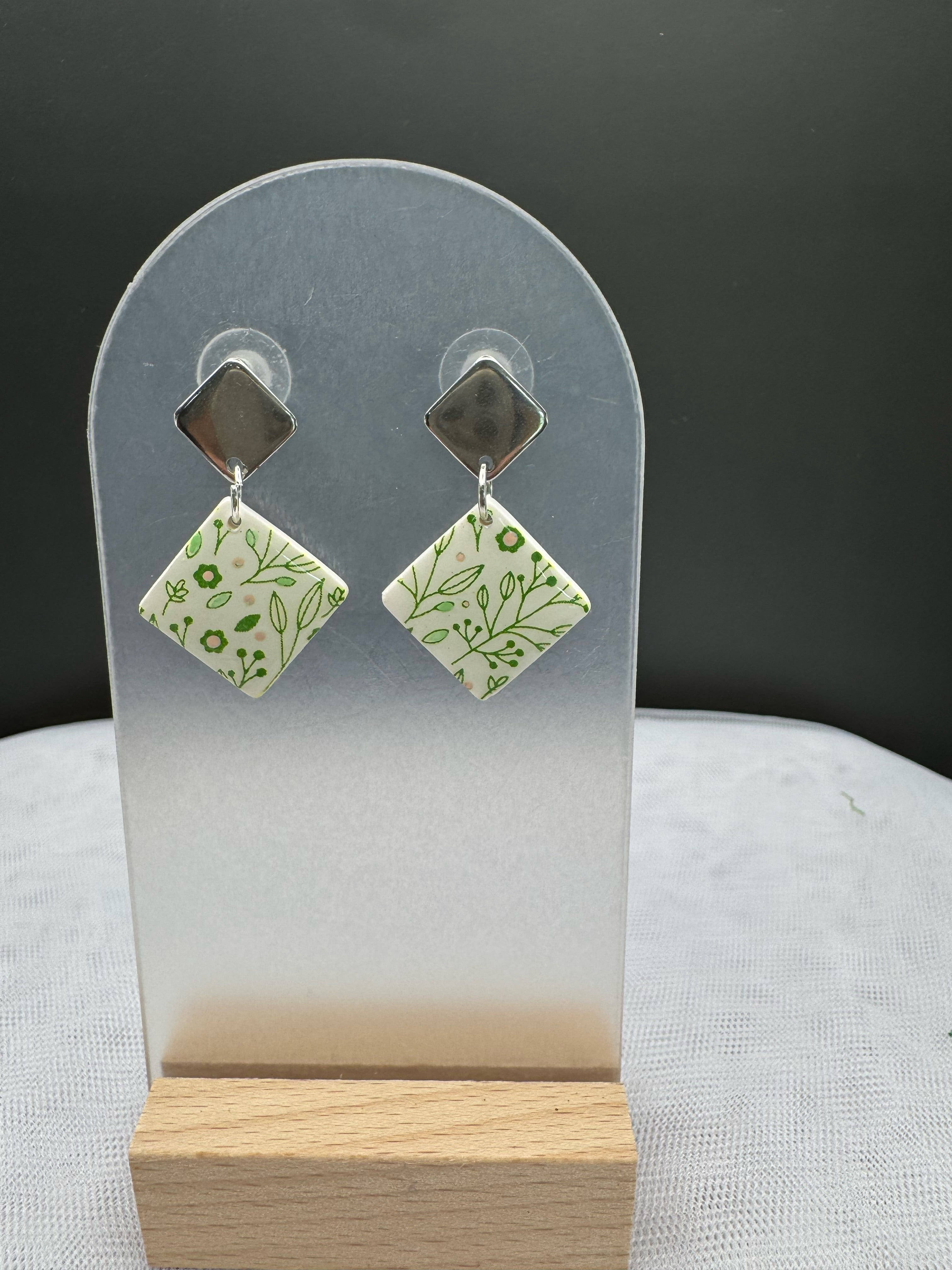 Meadow Diamond Drop Earrings