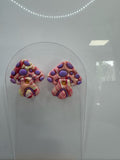 Whimsical Candycap Mushroom Studs