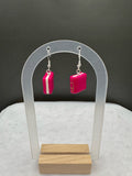 Pink Book Earrings